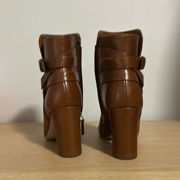 Brown Leather Ankle Boots - Picture 2 of 7